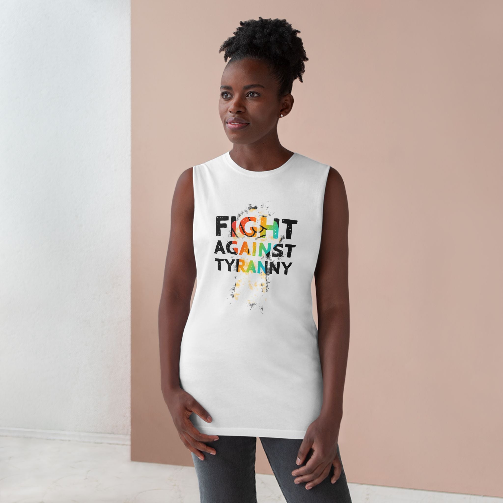 Fight Against Tyranny Rainbow Pride Sleeveless Tank